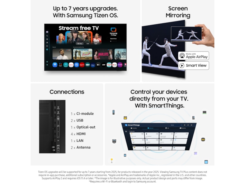 Samsung 65" QN80F Neo QLED 4K Mini LED Smart TV (2025) 60 - 69 tommer TV