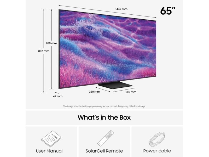 Samsung 65" QN80F Neo QLED 4K Mini LED Smart TV (2025) 60 - 69 tommer TV