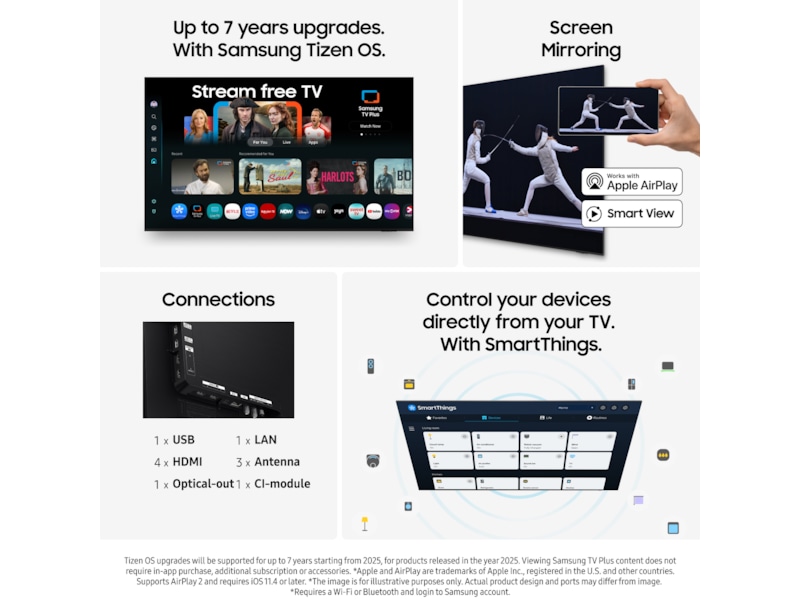 Samsung 83" S90F OLED 4K Smart TV (2025) Over 80 tommer TV