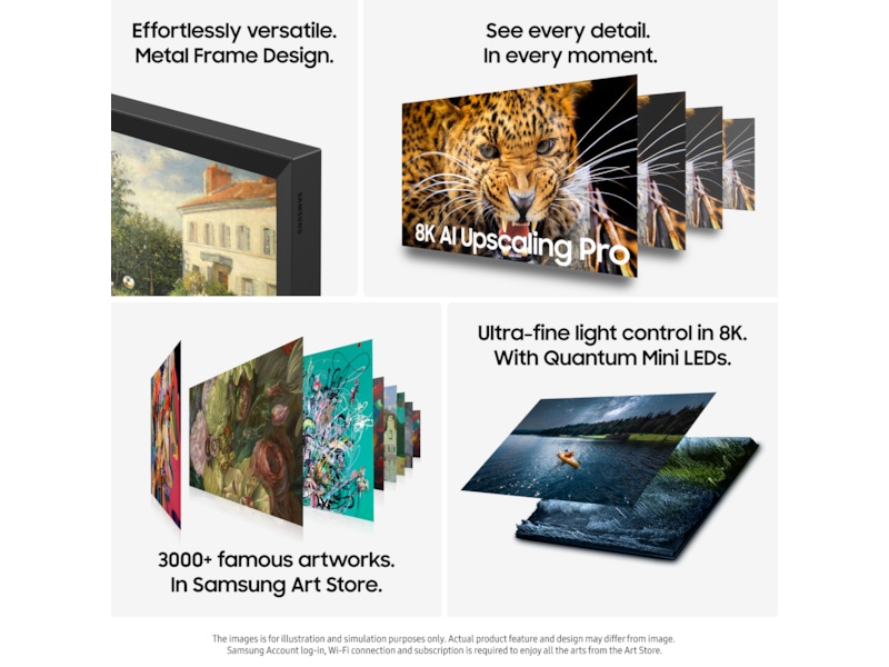 Samsung 85" QN900F Neo QLED 8K Mini LED  Smart TV (2025) Over 80 tommer TV