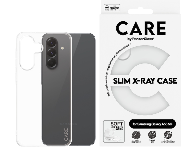 PanzerGlass CARE Galaxy A56 5G Fashion silikone cover (gennemsigtig) Mobilcover
