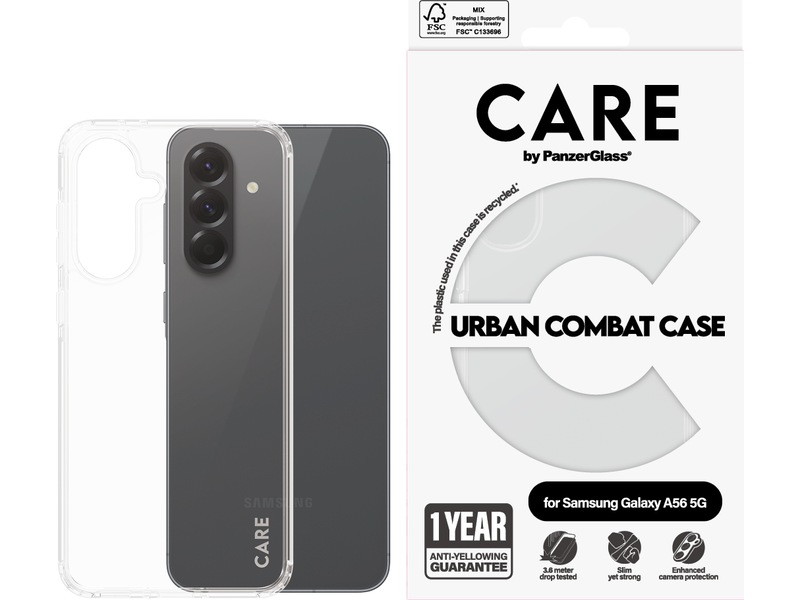PanzerGlass CARE Galaxy A56 5G Urban Combat deksel (gennemsigtig) Mobilcover