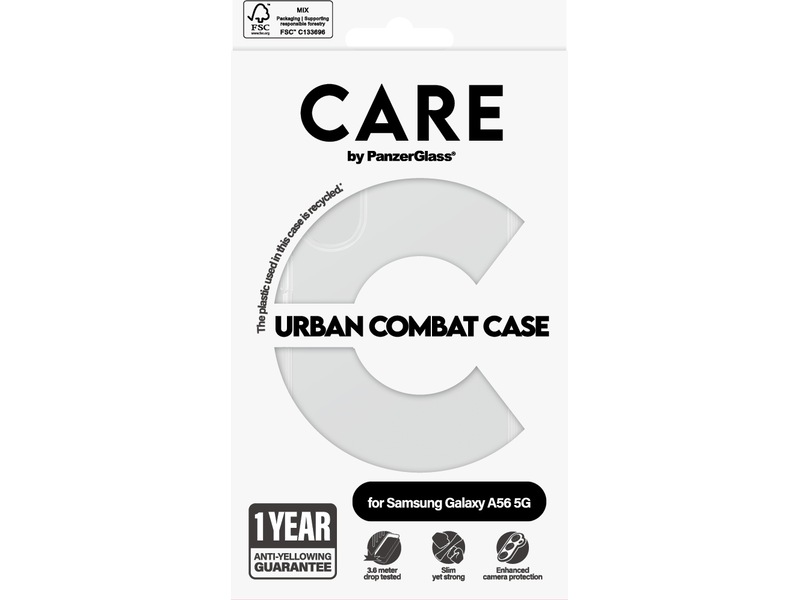 PanzerGlass CARE Galaxy A56 5G Urban Combat deksel (gennemsigtig) Mobilcover