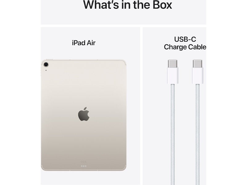 iPad Air 13" (2025) 128GB 5G (stjerneskær) Tablets