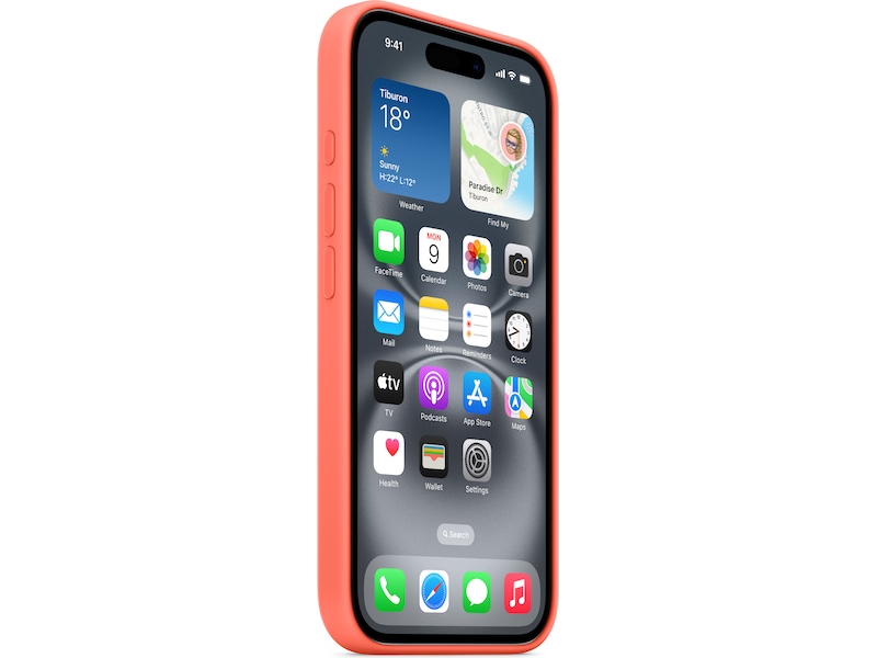 Apple iPhone 16 Silikone cover (mandarin) Mobilcover