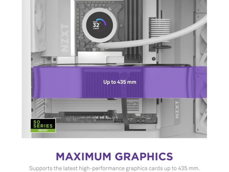 NZXT H9 Flow Mid Tower (hvidt) Midi Tower