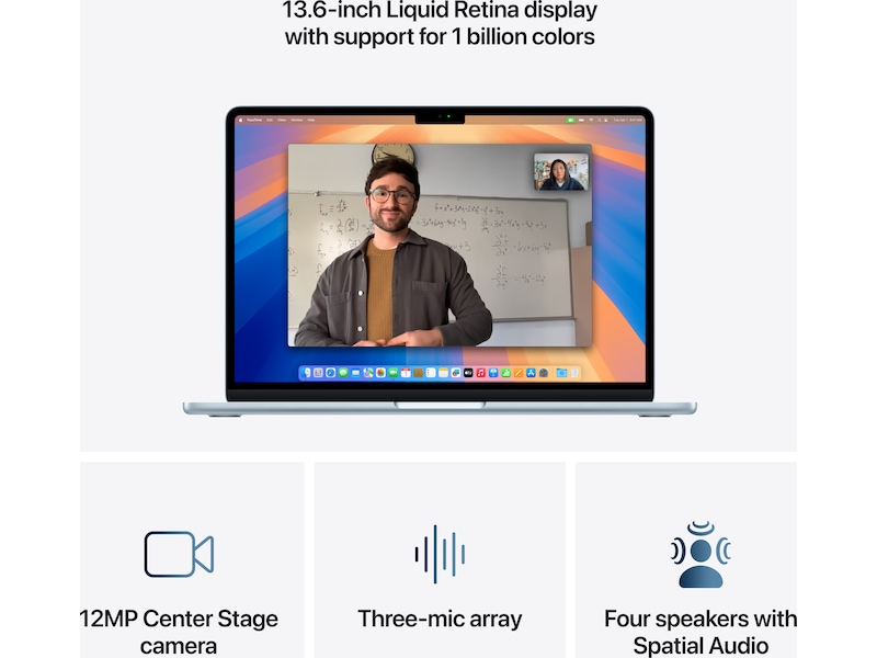 MacBook Air 13" (2025) 256GB (himmelblå) PC - Bærbar / laptop