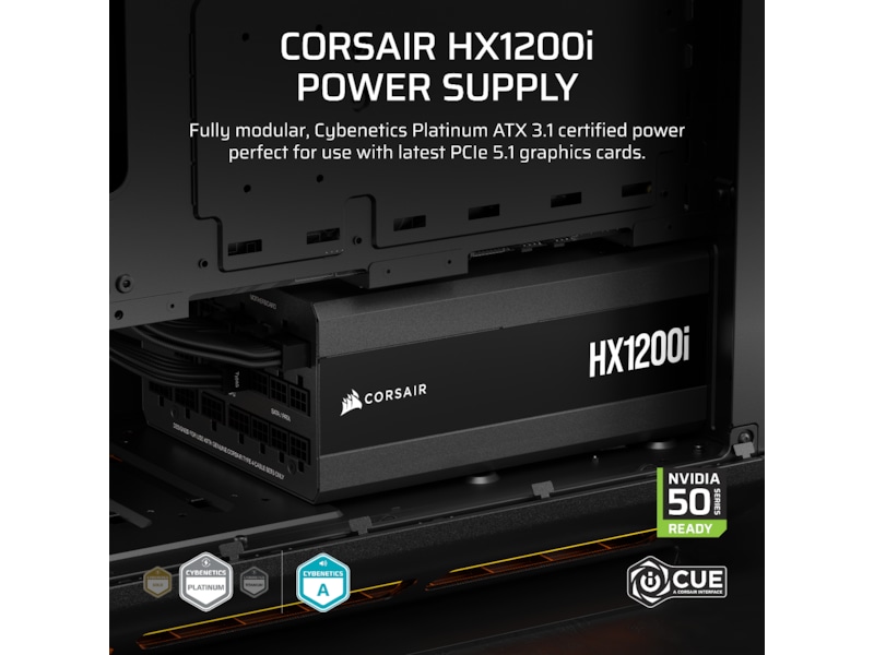 Corsair HXi Series HX1200i PSU (sort) Strømforsyninger
