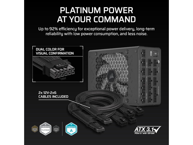 Corsair HXi Series HX1200i PSU (sort) Strømforsyninger