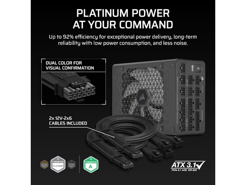 Corsair HXi Series HX1500i PSU (sort) Strømforsyninger