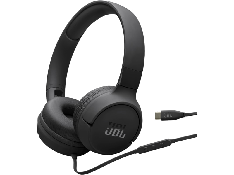 JBL Tune 520C USB-C Headset, on-ear (sort) Høretelefoner