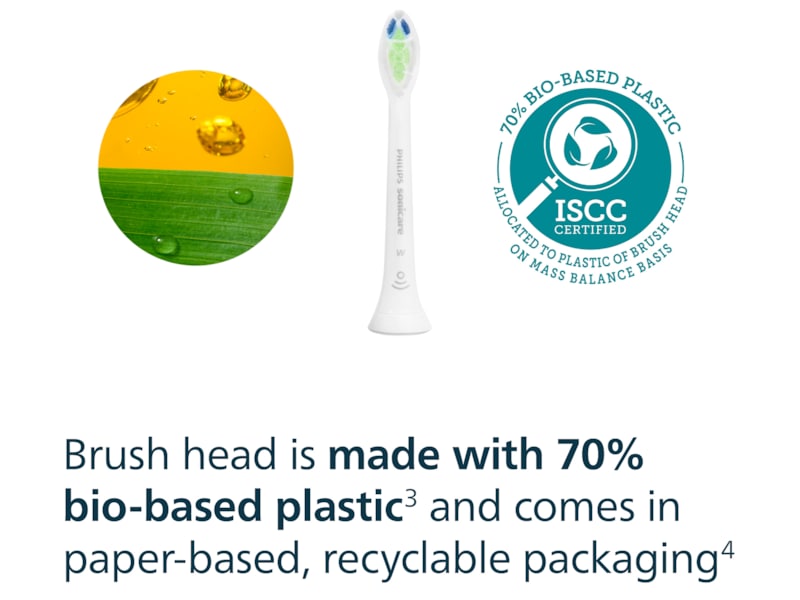 Philips Sonicare W2 Optimal White tandbørstehoveder (4 pack, hvid) Tandbørstehoveder