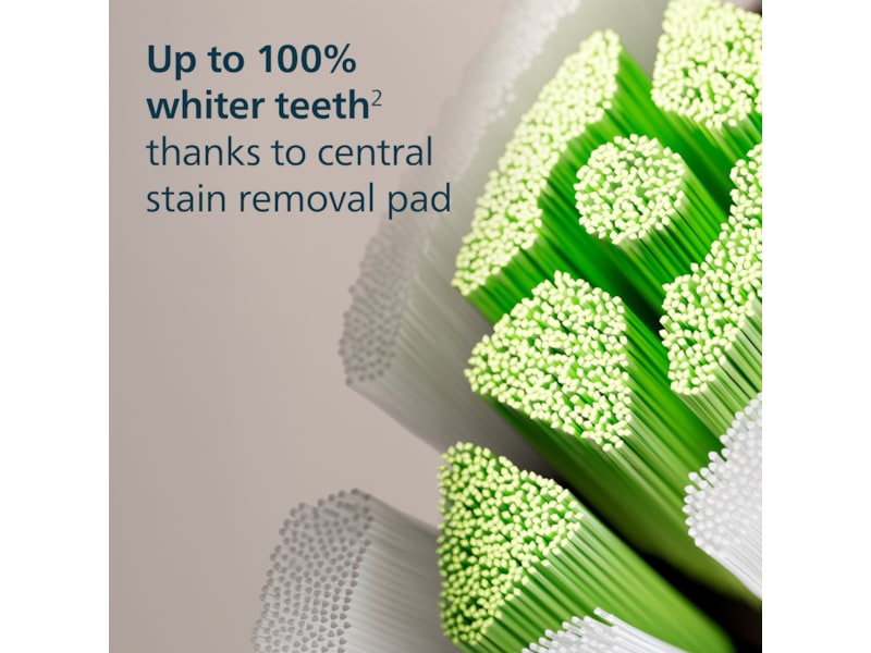 Philips Sonicare W2 Optimal White tandbørstehoveder (4 pack, sort) Tandbørstehoveder