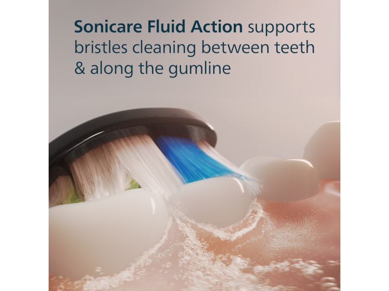 Philips Sonicare W2 Optimal White tandbørstehoveder (4 pack, sort) Tandbørstehoveder