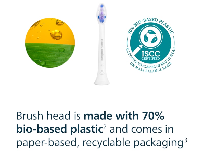 Philips Sonicare S2 Sensitive tandbørstehoveder (4 pack, hvid) Tandbørstehoveder