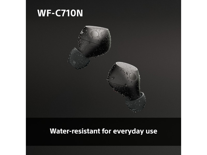 Sony WF-C710N Trådløse høretelefoner, Earbuds med mikrofon (sort) In-ear høretelefoner