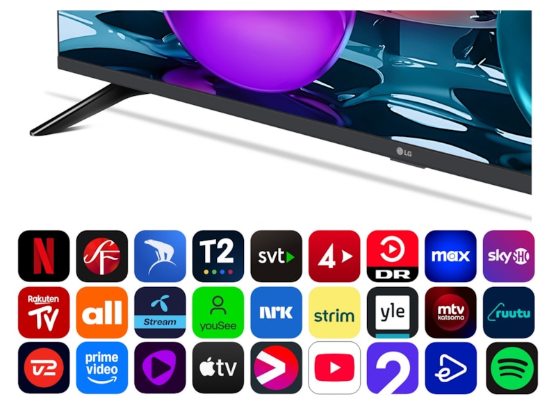 LG 50" UA73 AI 4K UHD Smart TV (2025) 50 - 59 tommer TV