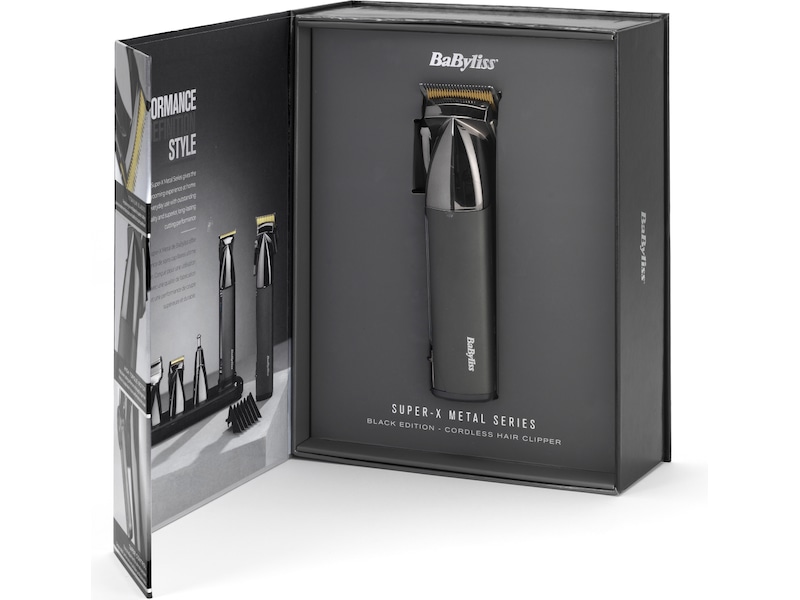 BaByliss Super X Metal Hårklipper (sort) Hårtrimmer