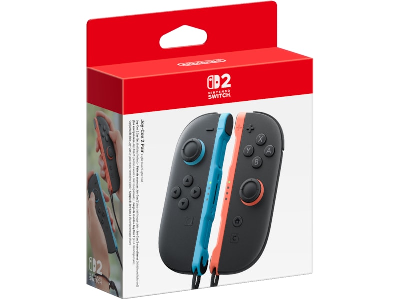 Nintendo Switch 2 Joy-Con 2 Controller (Light Blue/Light Red) Tilbehør til spilkonsoller