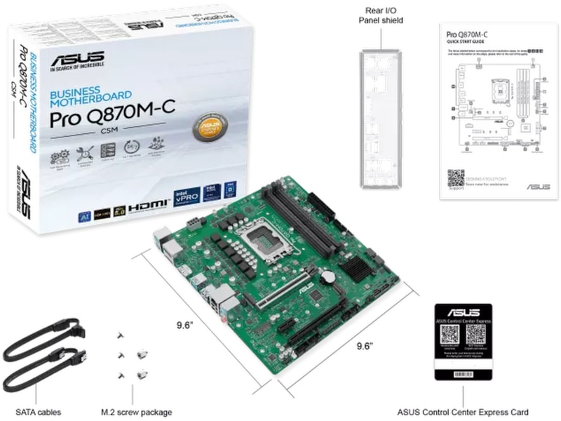 ASUS Pro Q870M-C-CSM Bundkort Intel Socket