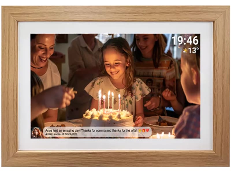 Denver PFF-1543LW 15,6" digital fotoramme (lys eg) TV-rammer & tilbehør