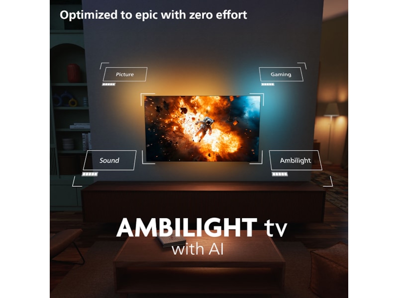 Philips 42" OLED810/12 OLED Smart Ambilight AI TV (2025) 20 - 49 tommer TV
