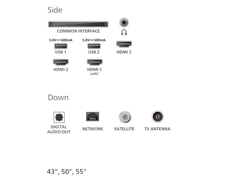 Philips 55" PUS7000/12 4K LED Smart TV (2025) 50 - 59 tommer TV