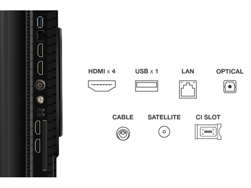 TCL 55" T8C 4K QLED Google TV (2025) 50 - 59 tommer TV