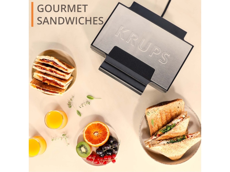 Krups FDK Iconic Sandwich Maker (stål) Toaster