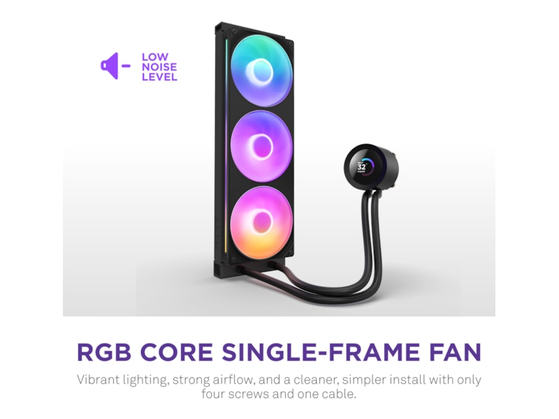 NZXT Kraken Plus 360 RGB Køler (sort) CPU - Vandkøling