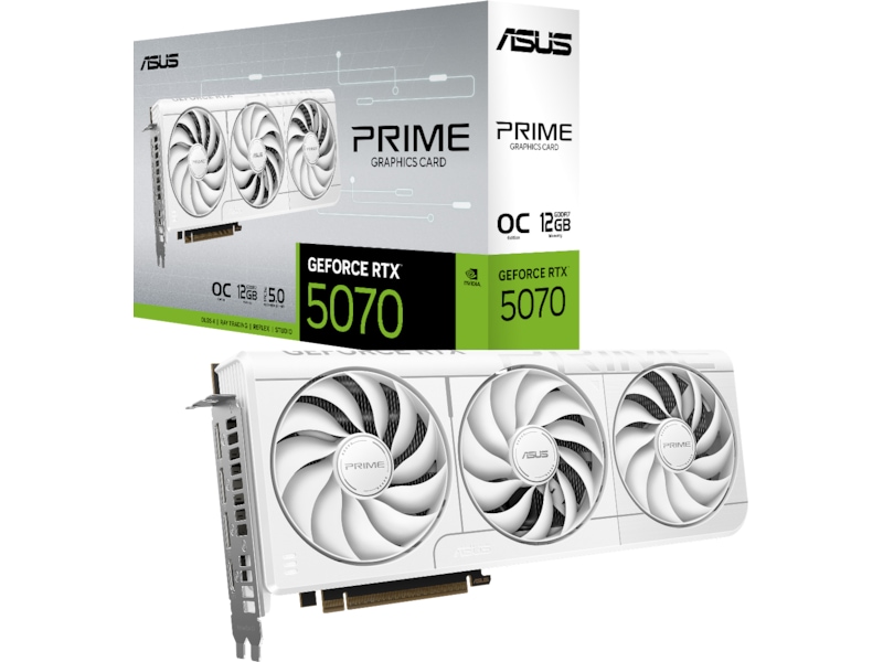Asus Prime GeForce RTX 5070 OC (hvidt) Grafikkort