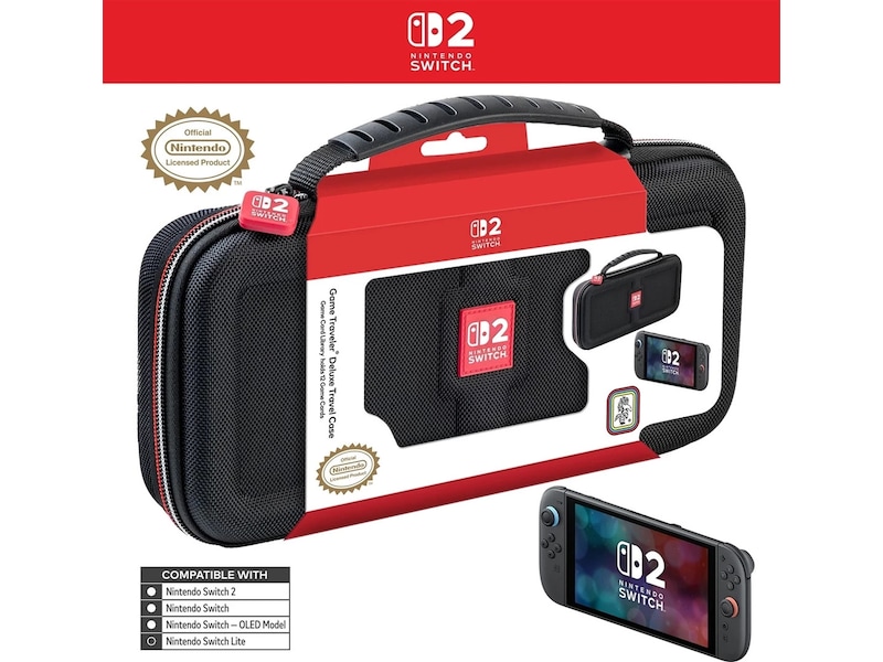 Nintendo Switch 2 Deluxe Travel Case (sort) Tilbehør til spilkonsoller