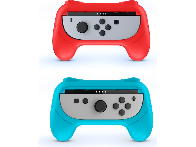 Nacon Joy-Con Grip til Nintendo Switch 2 (blå/rød) Tilbehør til spilkonsoller