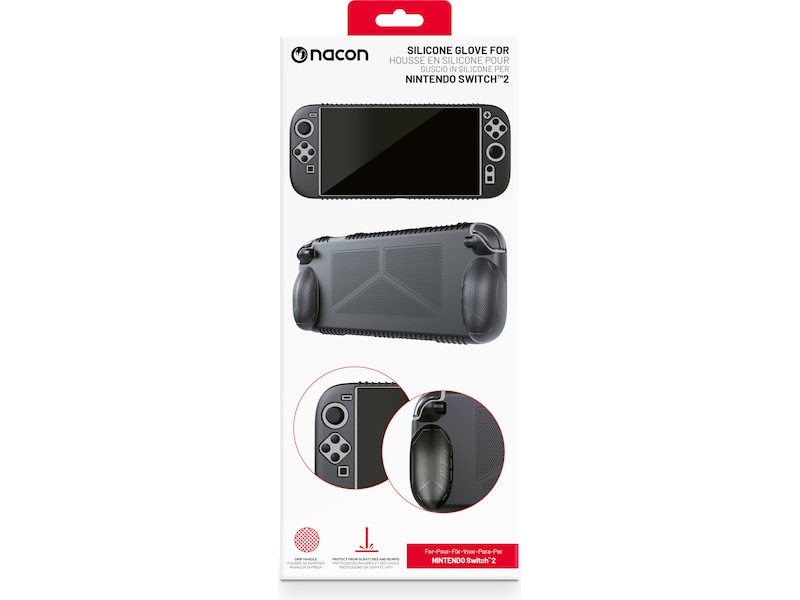 Nacon Silicone Glove for Nintendo Switch 2 (sort) Tilbehør til spilkonsoller