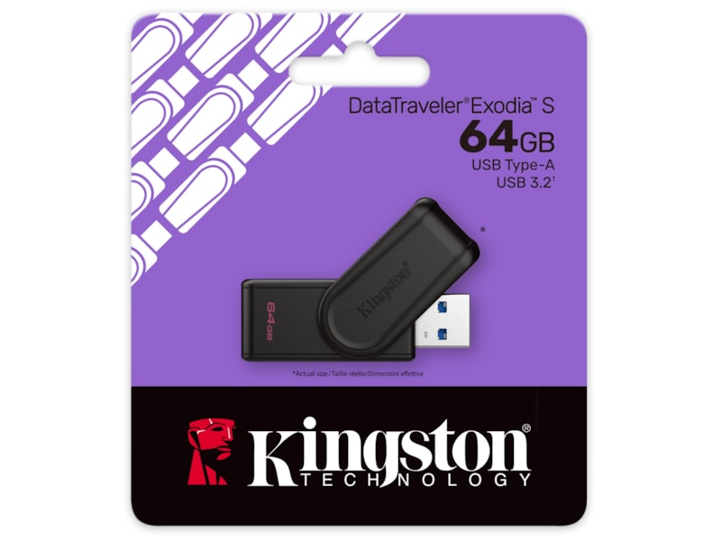 Kingston DataTraveler Exodia S USB Minnepenn 64GB USB-Hukommelse