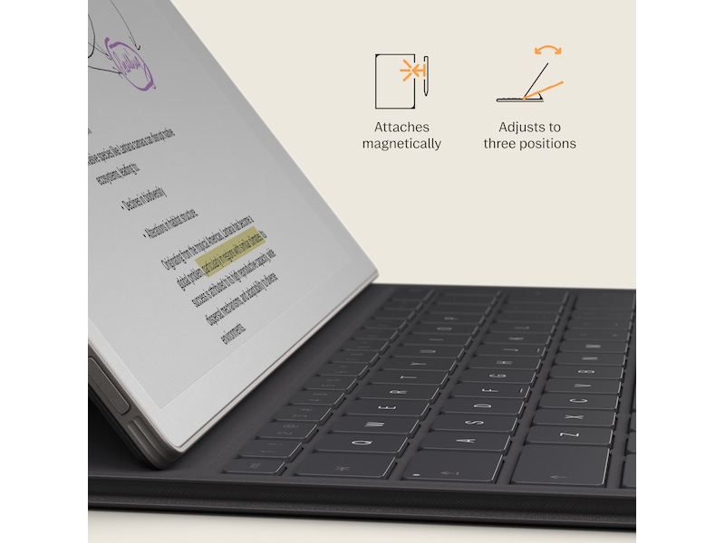 reMarkable Paper Pro Type Folio tastaturdeksel (basalt) Tilbehør til digitale paper
