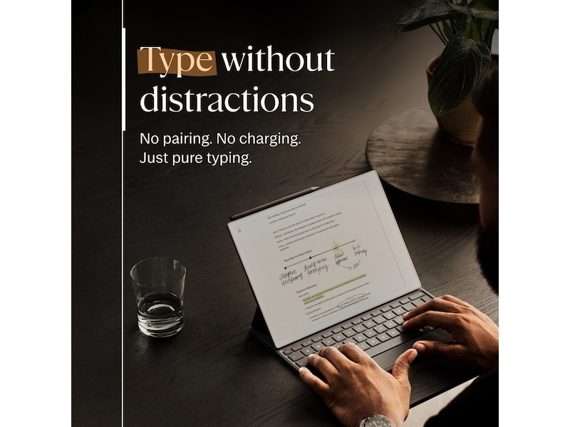 reMarkable Paper Pro Type Folio tastaturdeksel (basalt) Tilbehør til digitale paper