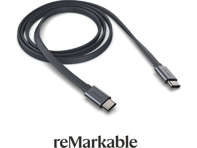 reMarkable 2 USB-C kabel 1m (sort) Digitale paper & tilbehør