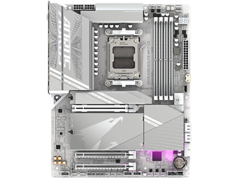 Gigabyte X870E AORUS ELITE WF7 ICE Bundkort AMD Socket