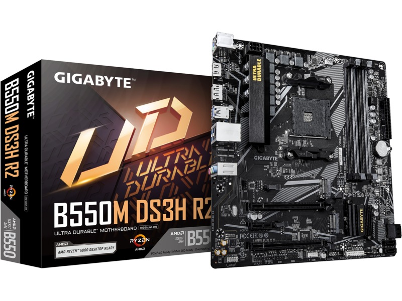 Gigabyte B550M DS3H R2 Bundkort AMD Socket