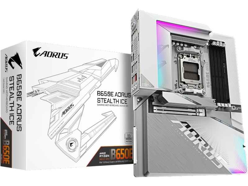 Gigabyte B650E AORUS STEALTH ICE Bundkort AMD Socket