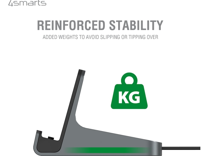 4smarts 60W USB-C opladningsstation (sort) Ladestation