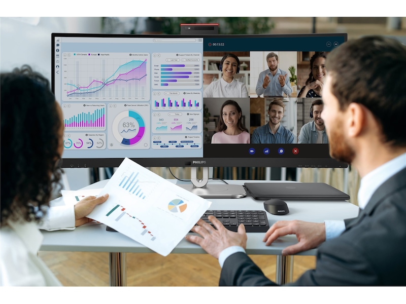 Philips 34" curved skærm 34B2U6603CH/00 Skærme