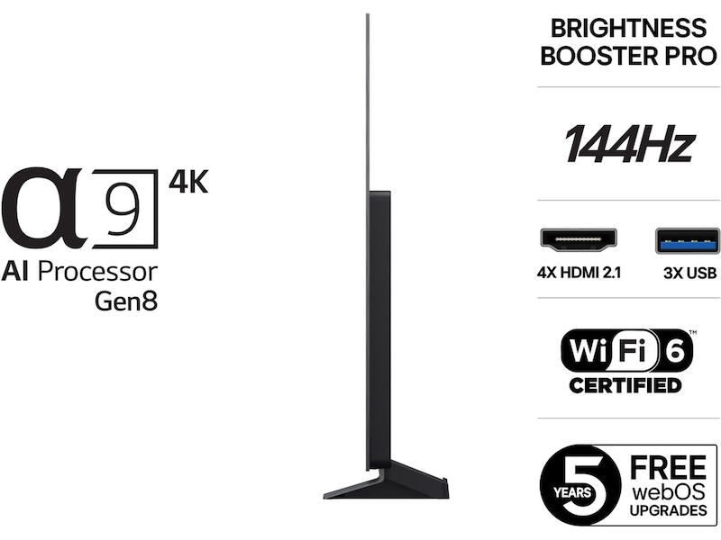 LG 55" C5 AI 4K OLED Smart TV (2025) + Soundbar 50 - 59 tommer TV