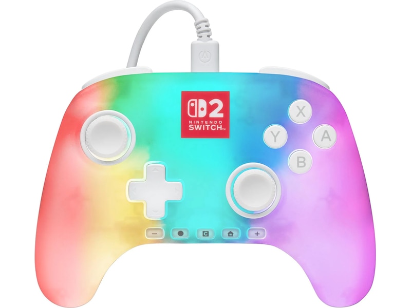 PowerA Advantage kontroller Nintento Switch 2 Lumectra White Tilbehør til spilkonsoller