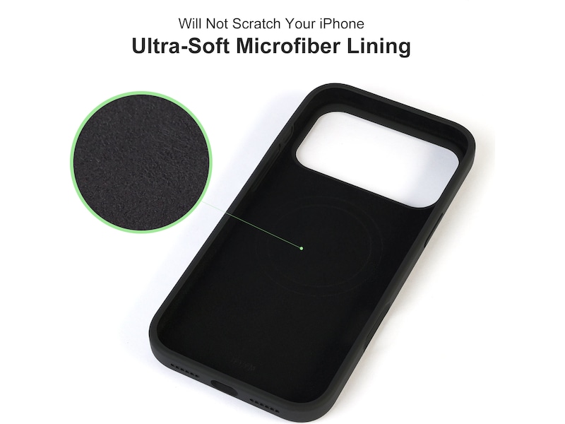 iiglo iPhone 17 Pro Max Magnetic Silikone cover (sort) Mobilcover