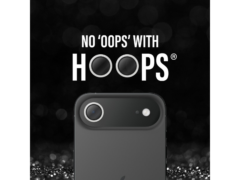 PanzerGlass iPhone Air Hoops Linsebeskytter (glitter silver) Skærmbeskyttelse mobiltelefon