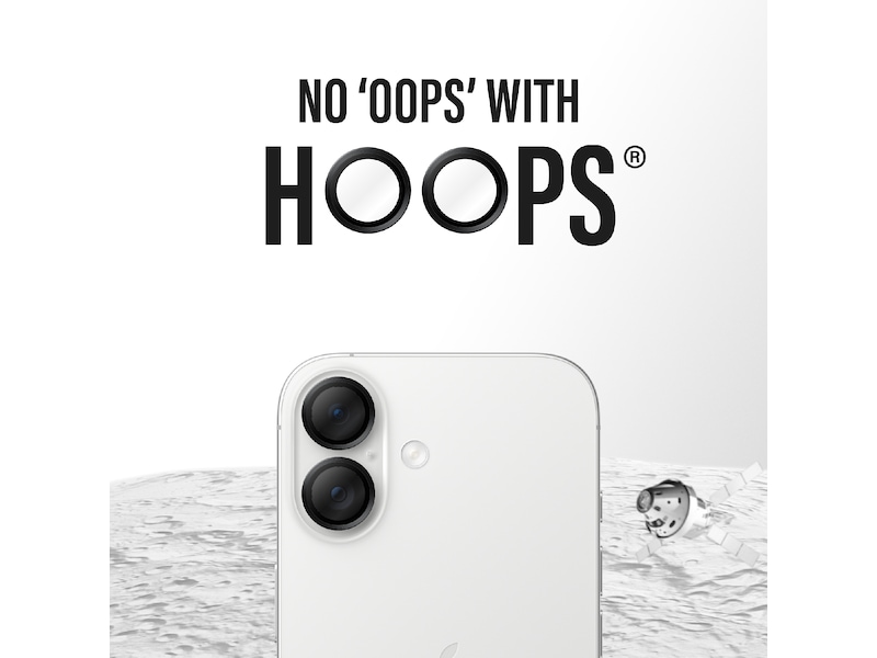 PanzerGlass iPhone 17 / 16 / 16 Plus Hoops Ceramic II Linsebeskytter Skærmbeskyttelse mobiltelefon