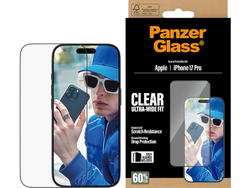 PanzerGlass iPhone 17 Pro Skærmbeskytter Skærmbeskyttelse mobiltelefon