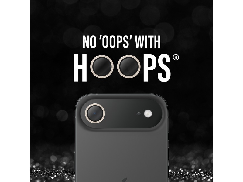 PanzerGlass iPhone Air Hoops Linsebeskytter (glitter gold) Skærmbeskyttelse mobiltelefon